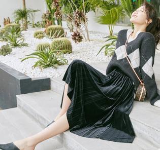 裙子推荐小众高级感半身裙垂感,仙气飘飘的裙子显瘦半身裙