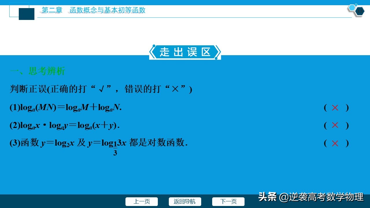 高中数学对数函数知识总结,高中数学对数函数知识点总结大全