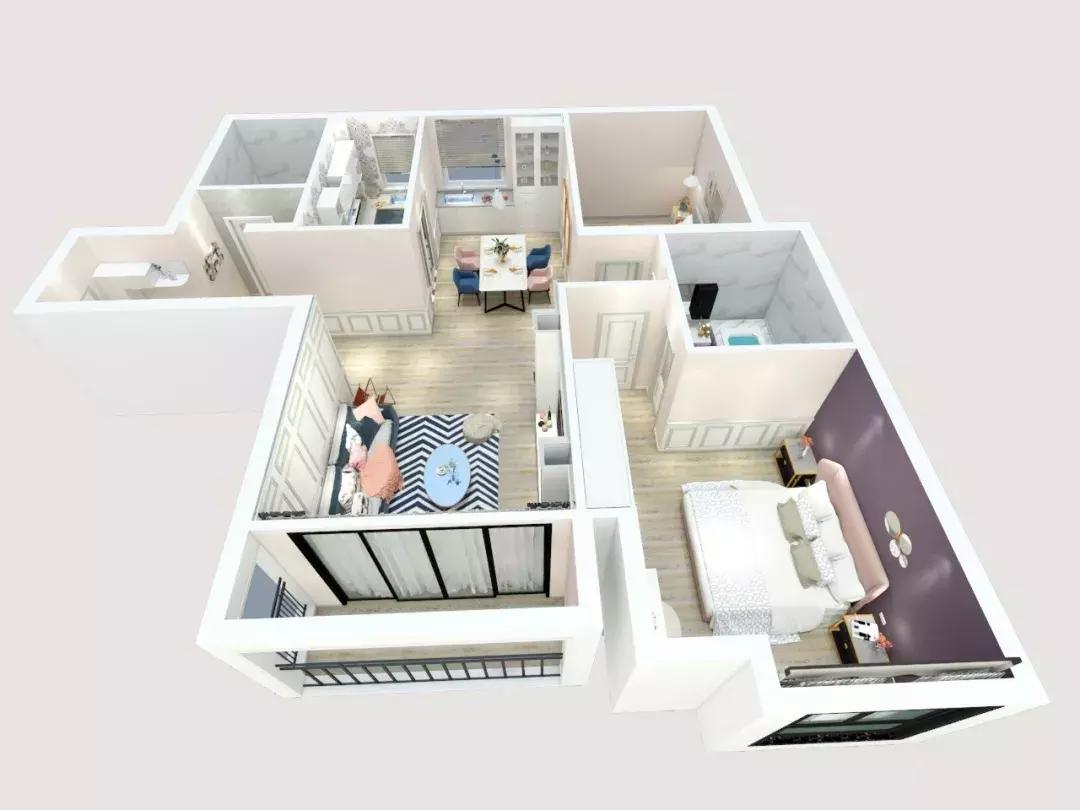 148平欧式小户型装修,120平米仙女宅装修效果图