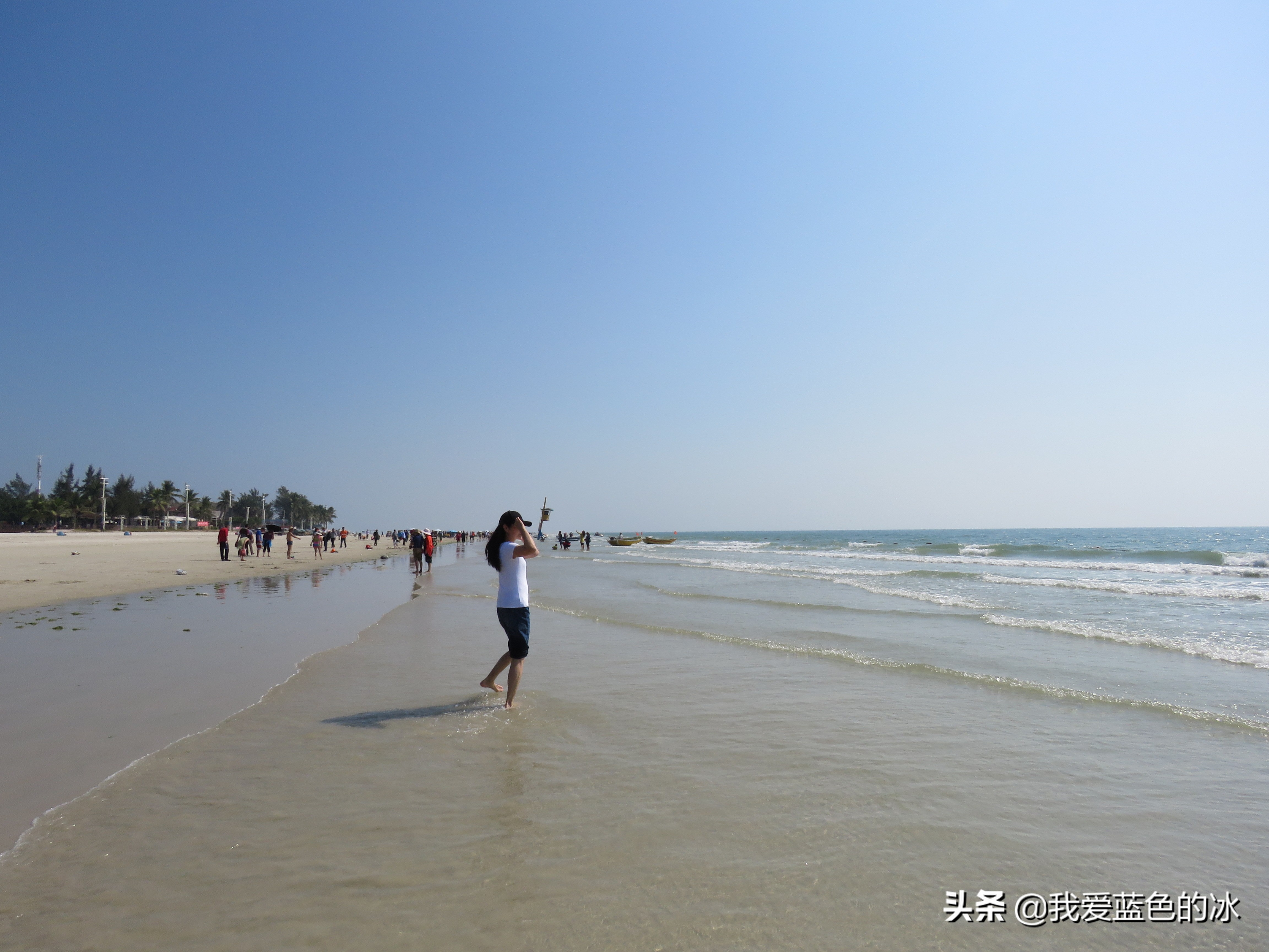 北海暖如春银滩游,北海银滩体验踏浪的感觉