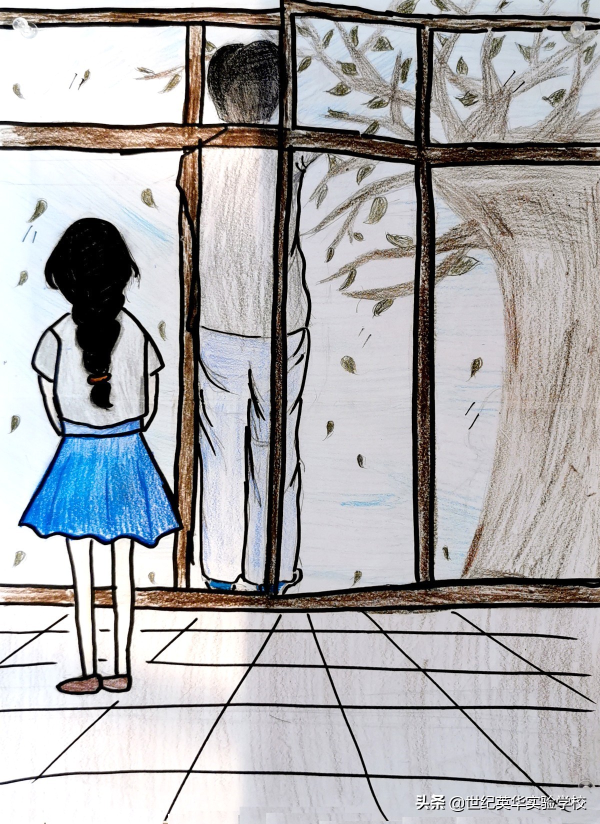 生活中温暖感人的瞬间绘画作品,记录暖人心感人瞬间绘画