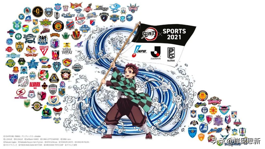 除了奥运会，《鬼灭之刃》承包日本棒球、篮球与足球联盟的联动