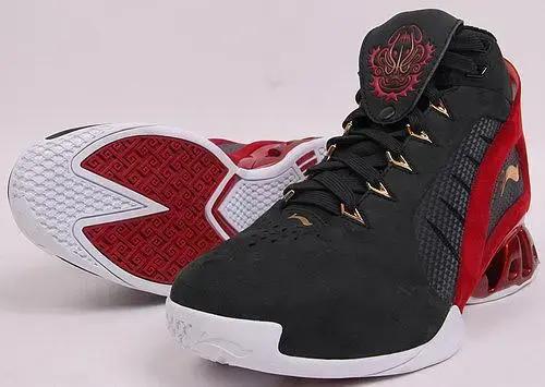 奥尼尔shaq系列篮球鞋白底黑皮面,奥尼尔自创shaq球鞋