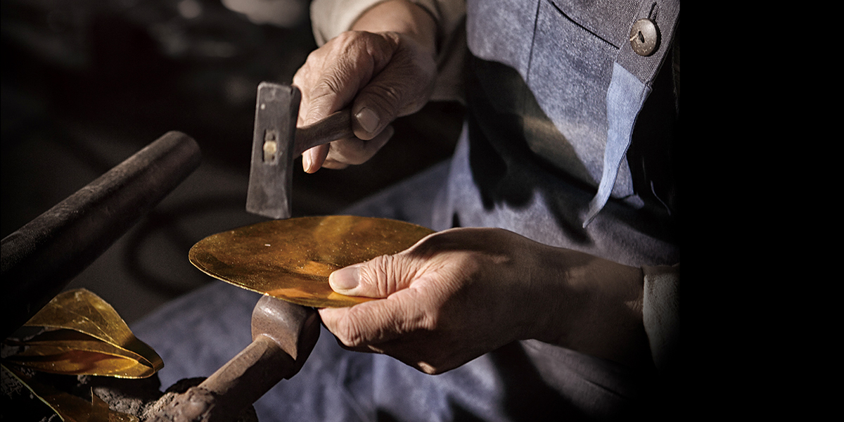 什么是古法祥瑞金器,古法黄金加工工具