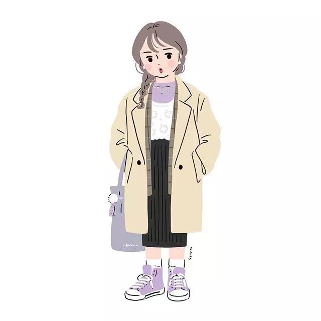 她笔下的可爱女孩，让你看懂穿衣打扮的正确要素~