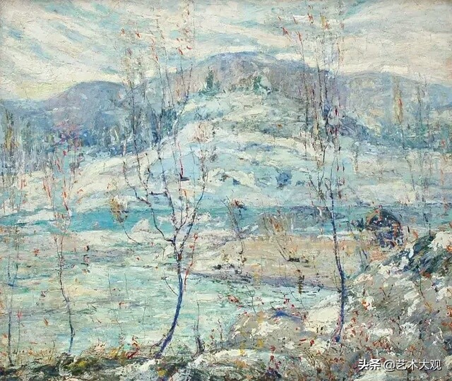 威廉罗伊洛夫斯风景油画作品,丹麦画家蒙森德风景油画作品欣赏