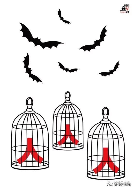 宣传抗击新型冠状病毒的创意作品,抗击新型冠状病毒公益海报