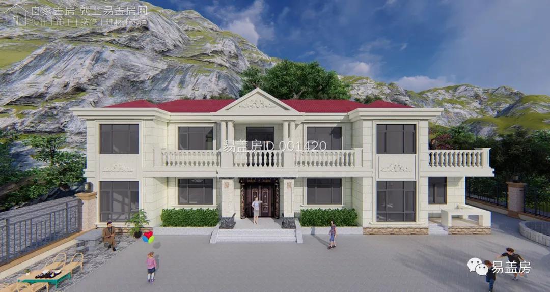 欧式面宽12米进深10米格局设计图,面宽13米进深10米3层挑空欧式别墅