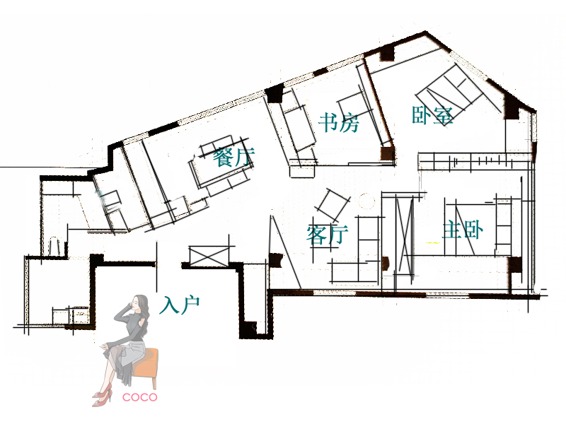 室内户型优化破解思路,户型缺角怎样破解