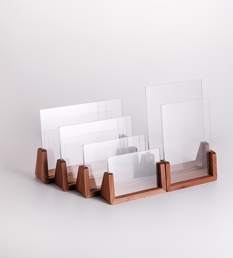 u型实木相框,简约正方形6寸实木相框