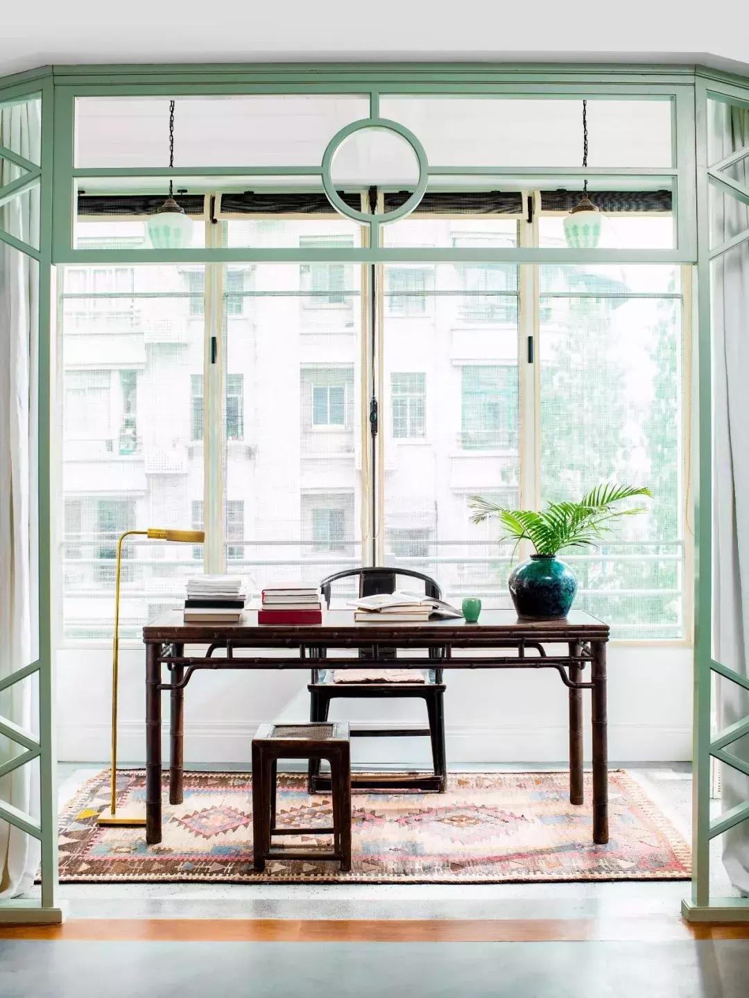 古典家具现代空间书房,古典家具与现代空间书房