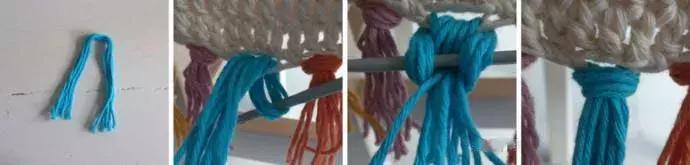 钩针汽车坐垫的编织教程,方形椅子坐垫钩针教程