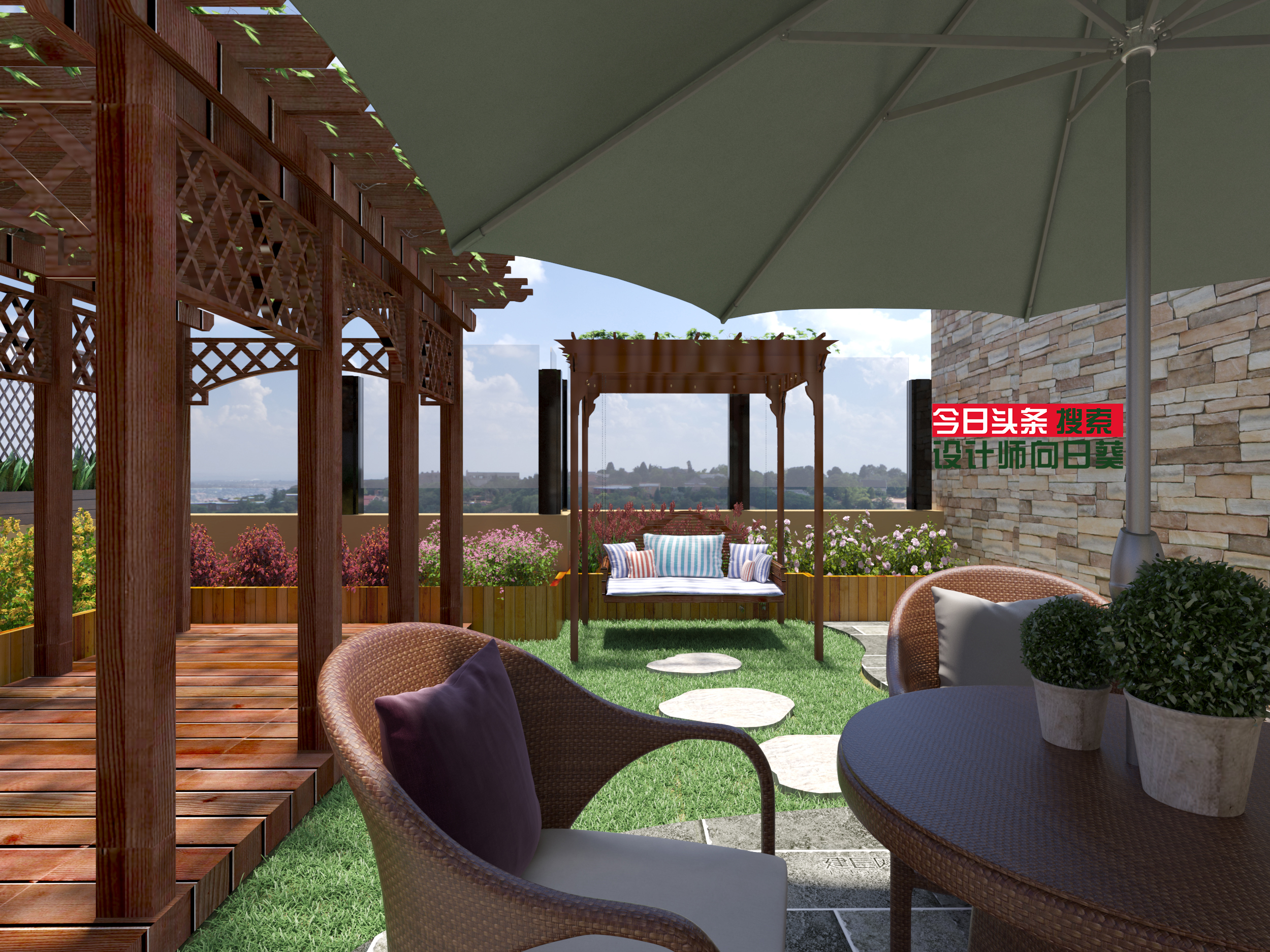 60多平的露台，到底该怎样布置