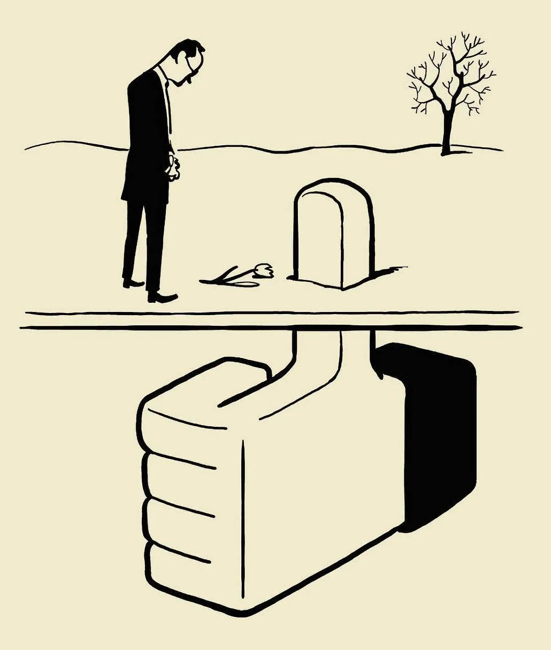 47岁大叔放弃高薪工作，一天画一幅成年人插画，看完让人心生欢喜