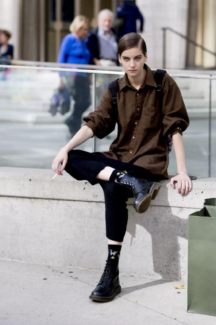 冬季高腰袜的穿法,保暖又好看的穿搭袜子