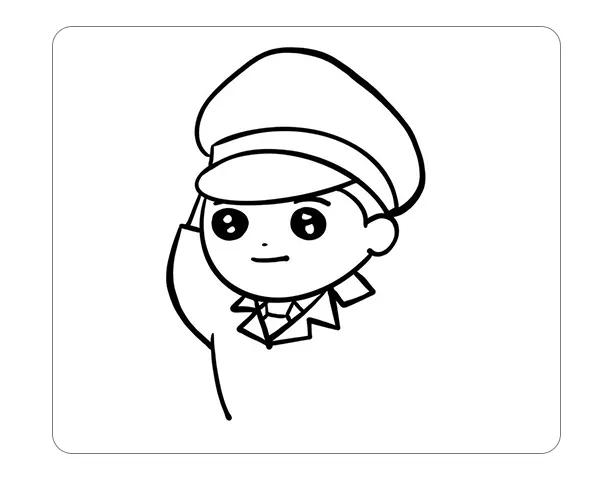 超多的警察叔叔简笔画，亲子好帮手，为孩子收藏吧【视频教程】