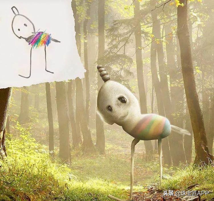 腿长2.8米的青蛙，身背翅膀的长颈鹿！神还原孩子眼中的世界！