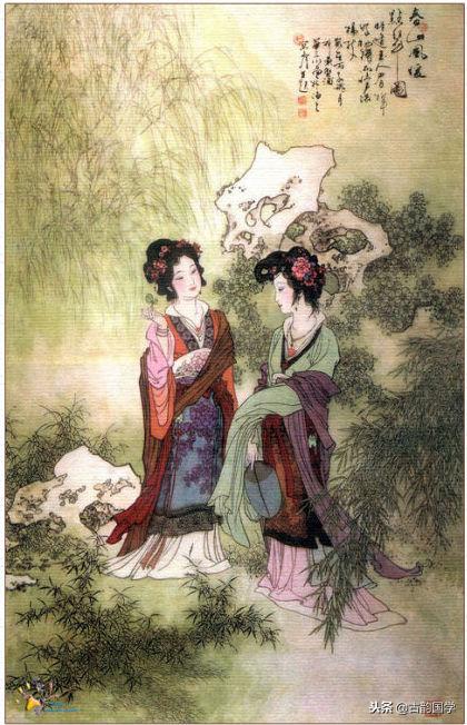 中国古典百美诗画（上）：一位佳丽一首古诗，可谓赏心悦目，收藏