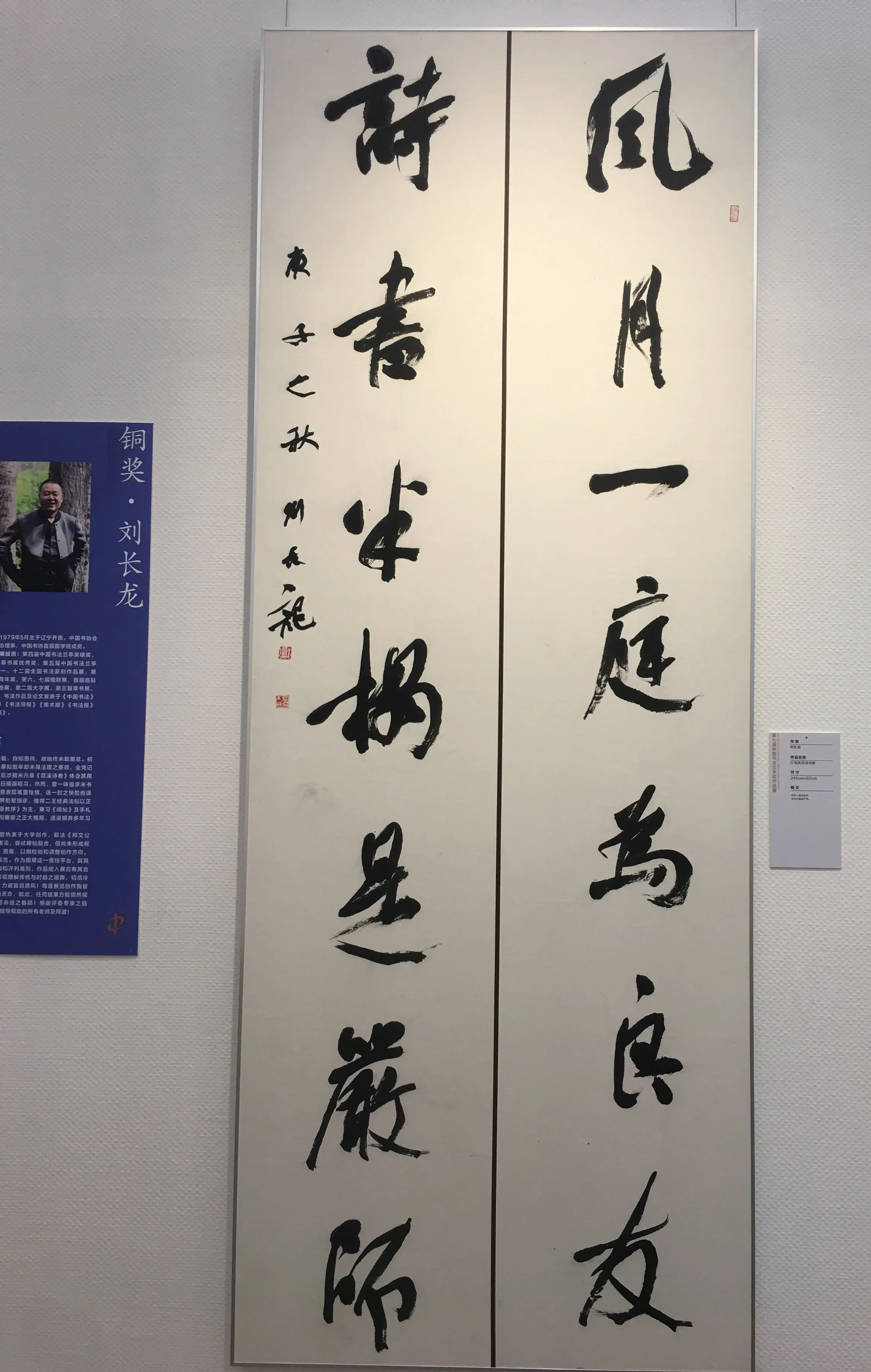 授予刘长龙中国书画终身成就奖,第七届兰亭奖刘长龙获奖作品欣赏