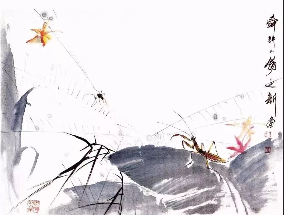 齐白石水墨小品欣赏,齐白石虫草长卷