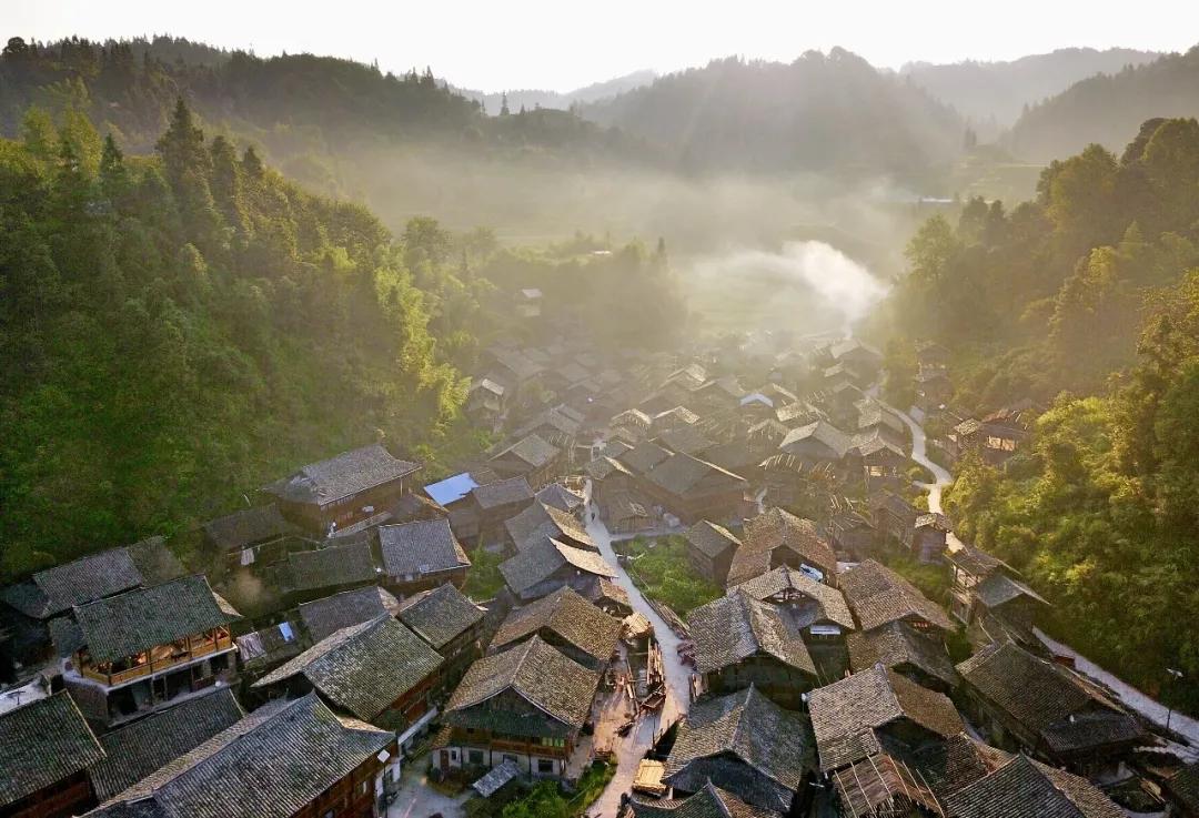 贵州黄岗侗寨优美视频,黄岗侗寨全景视频