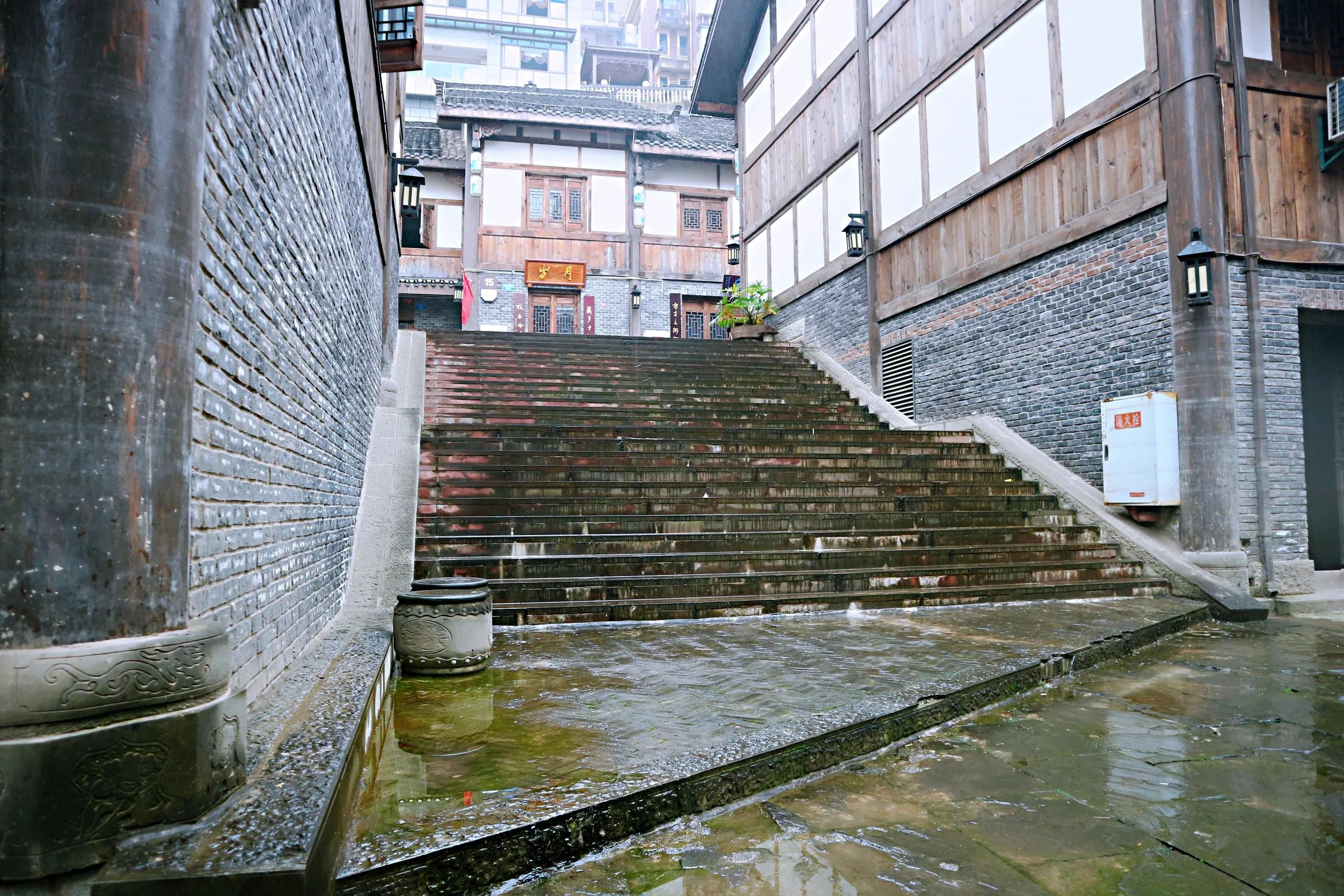 巴南区鱼洞老街公园仿古建筑群,巴南鱼洞老街历史