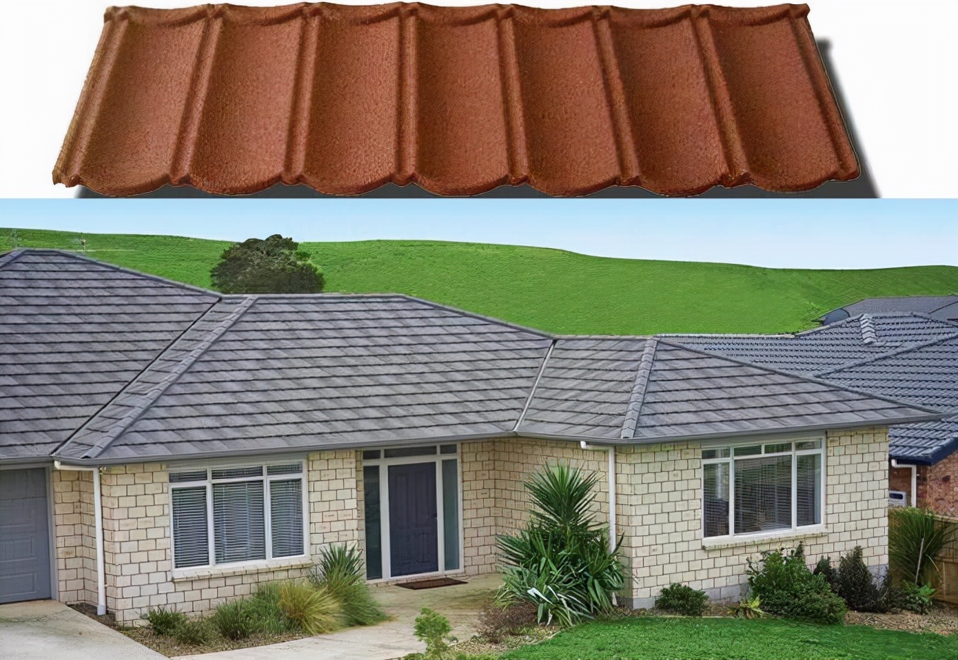 农村屋顶金属瓦,农村屋面水泥瓦