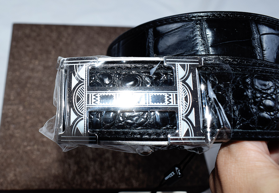 「验货」V.V.Brown鳄鱼皮皮带