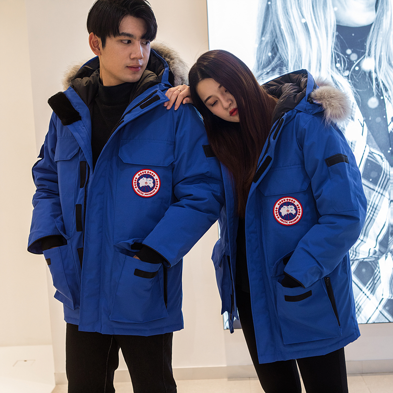 加拿大大鹅正品羽绒服远征款女中长款加厚保暖外套男