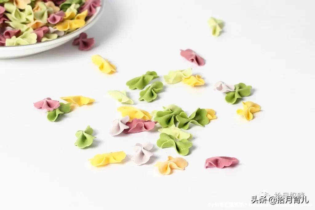 宝宝辅食一岁以上面条类蝴蝶面,时蔬蝴蝶面辅食