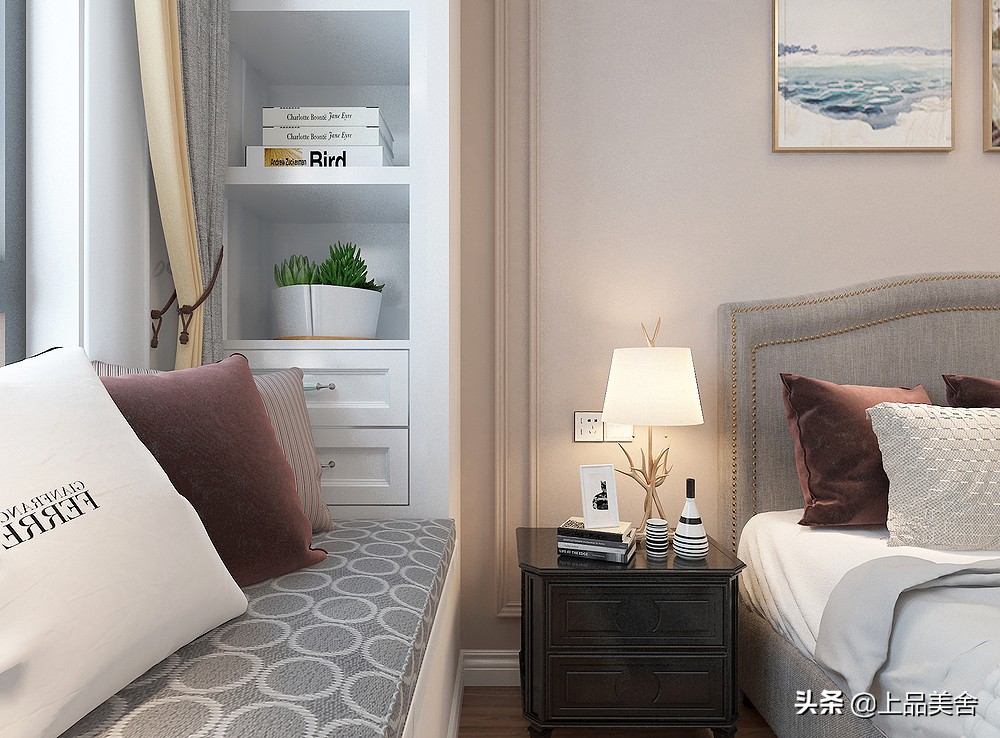 书房衣柜书柜一体式设计,书房设计书桌书柜床一体