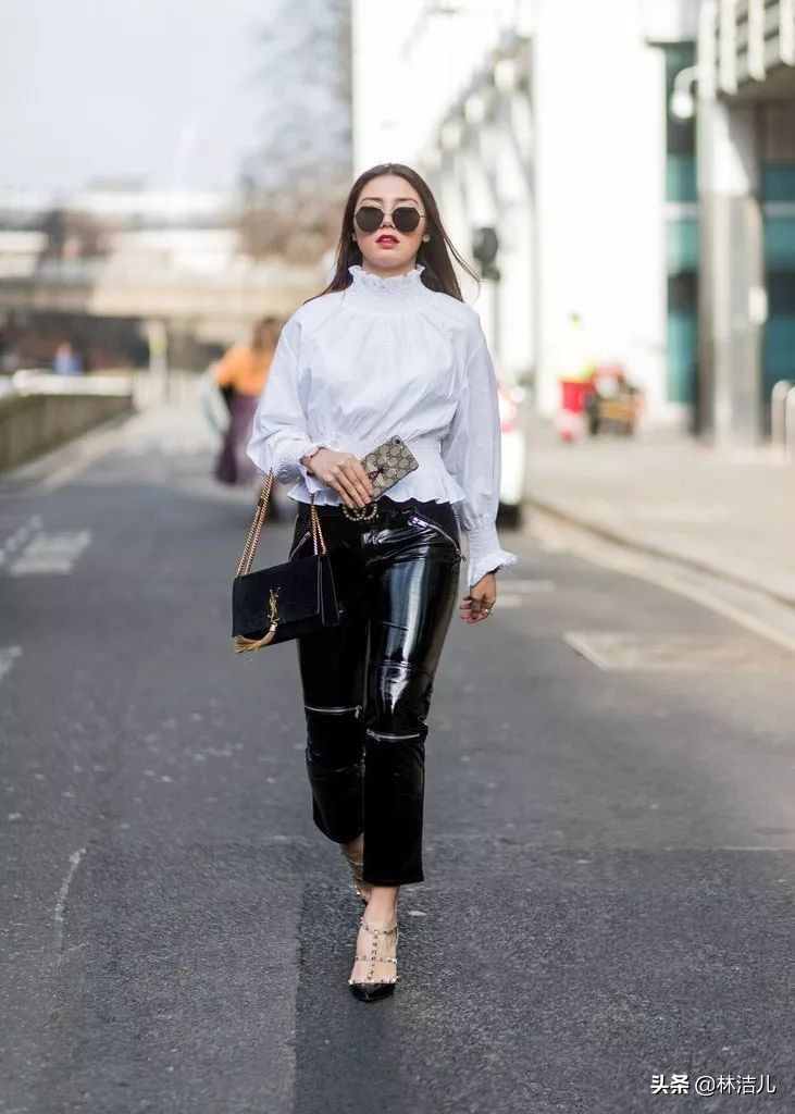 一年四季都是阔腿裤,四季都可穿的显瘦白色阔腿裤