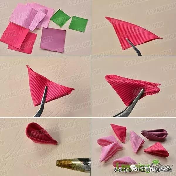丝带做花带,做花带的教程