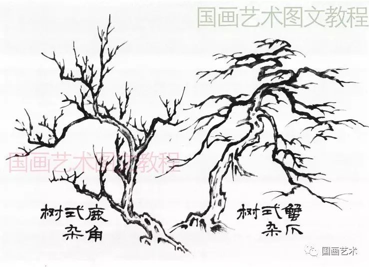 山水画基础技法山石教材,宋元国画山水画基础技法详解