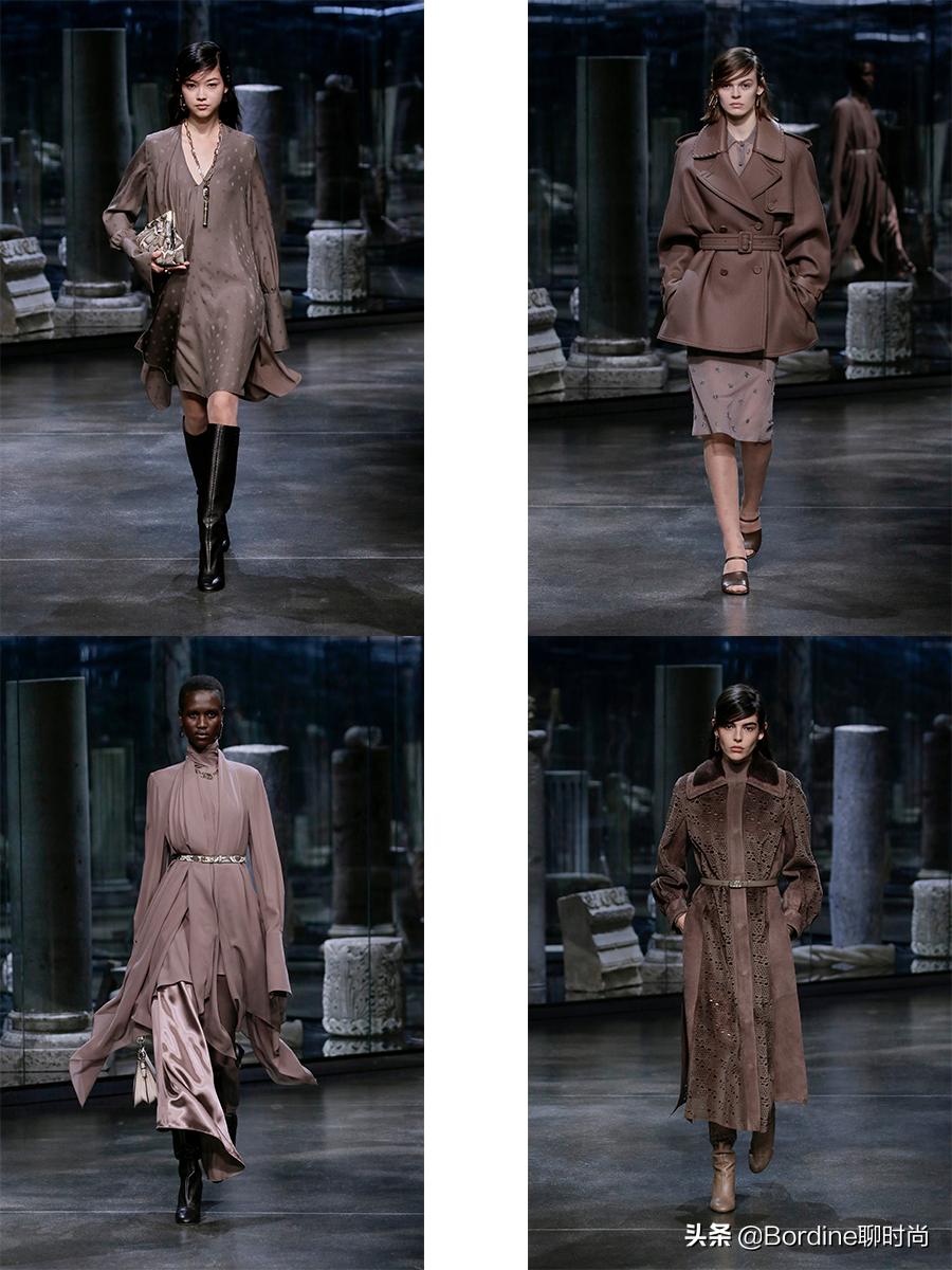 Fendi2021秋冬，芬迪，传承的优雅，简单轮廓中更为潮流时尚