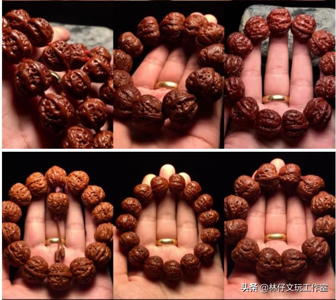 文玩小核桃手串前期怎么玩,天津蓟县野生文玩小核桃手串