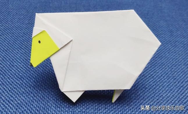 折纸十二生肖羊教程视频,动物折纸十二生肖简单折法
