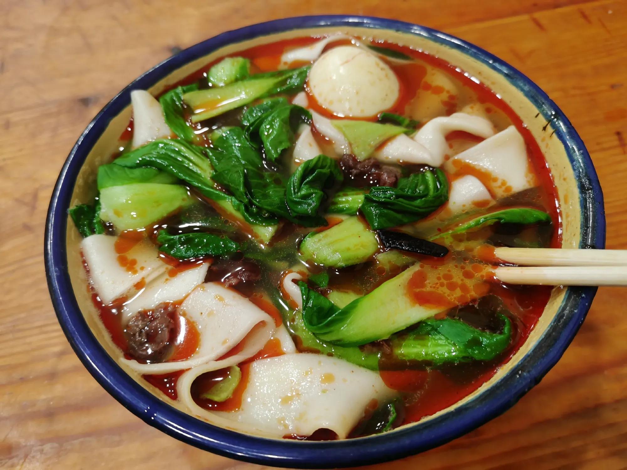 安徽牛肉板面和太和羊肉板面,面中之王清汤面