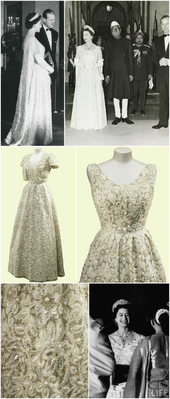 伊丽莎白女王礼服,伊丽莎白女王的礼裙