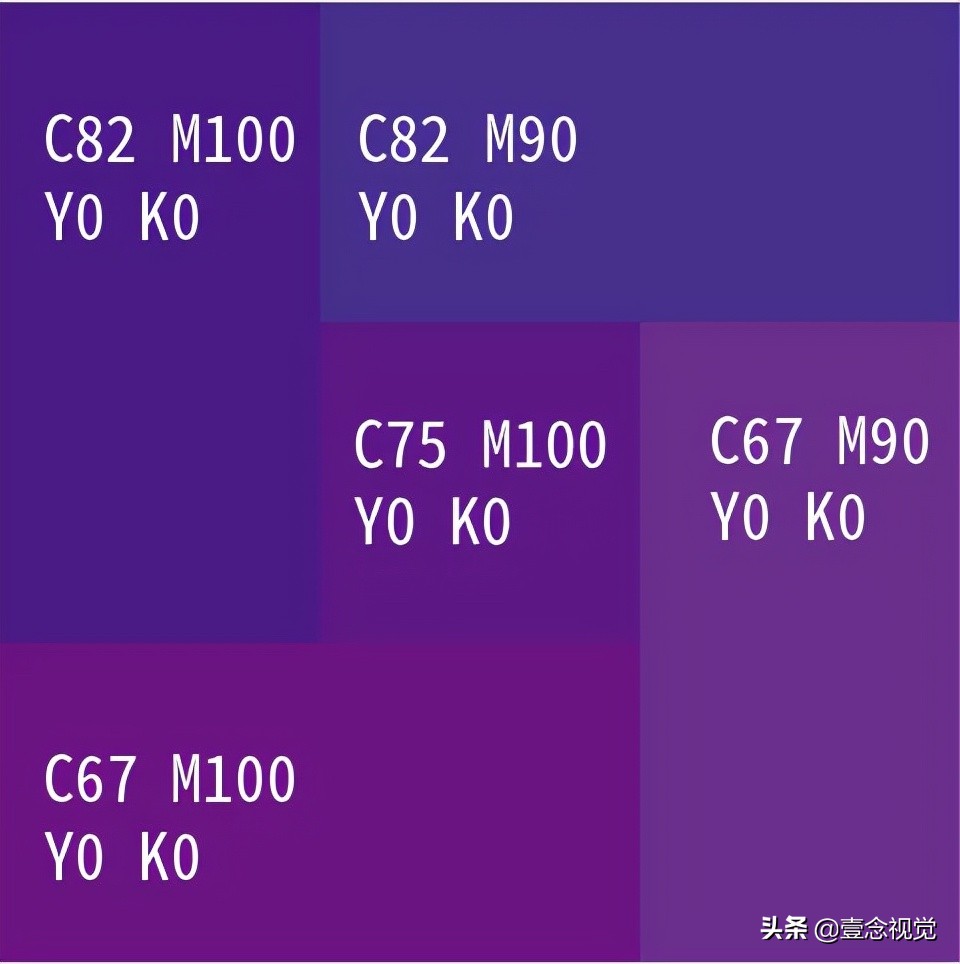 印刷防坑指南一览表,标准四色印刷配色手册怎么看懂