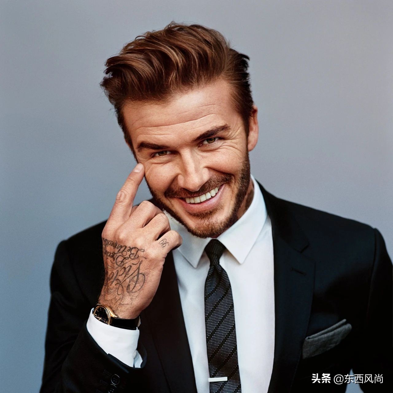 47岁贝克汉姆亮相看台帅气依旧,贝克汉姆帅照