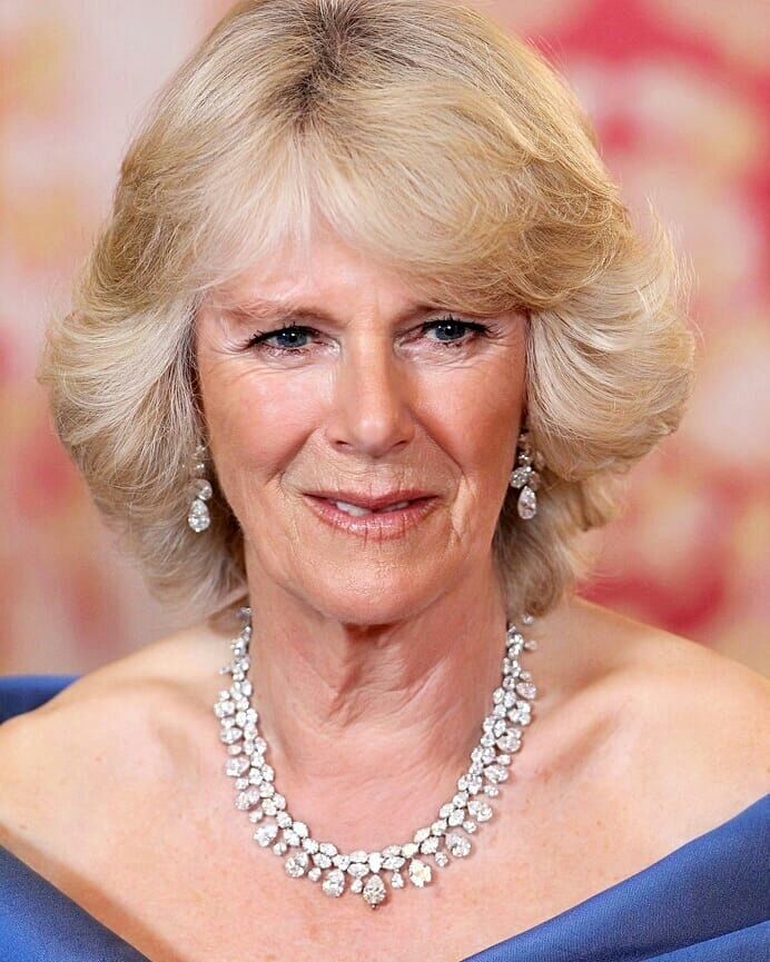 戴安娜和卡米拉都戴了一顶小王冠,珍珠和卡米拉视频