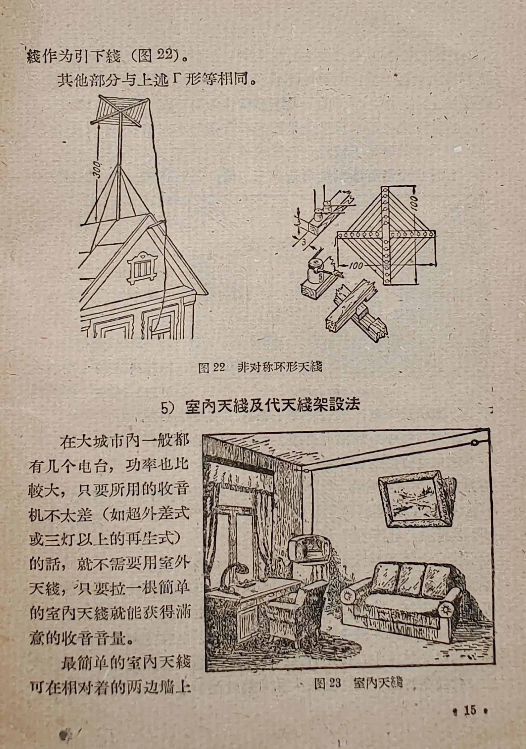 老收音机天线制作,50年代收音机线路图