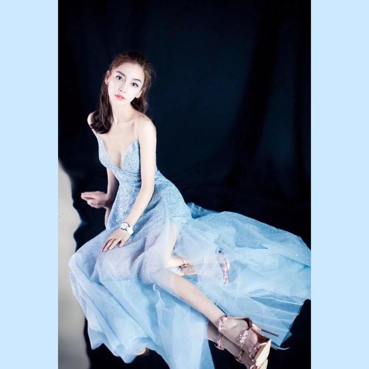 蓝色系的裙,蓝色系夏日裙子