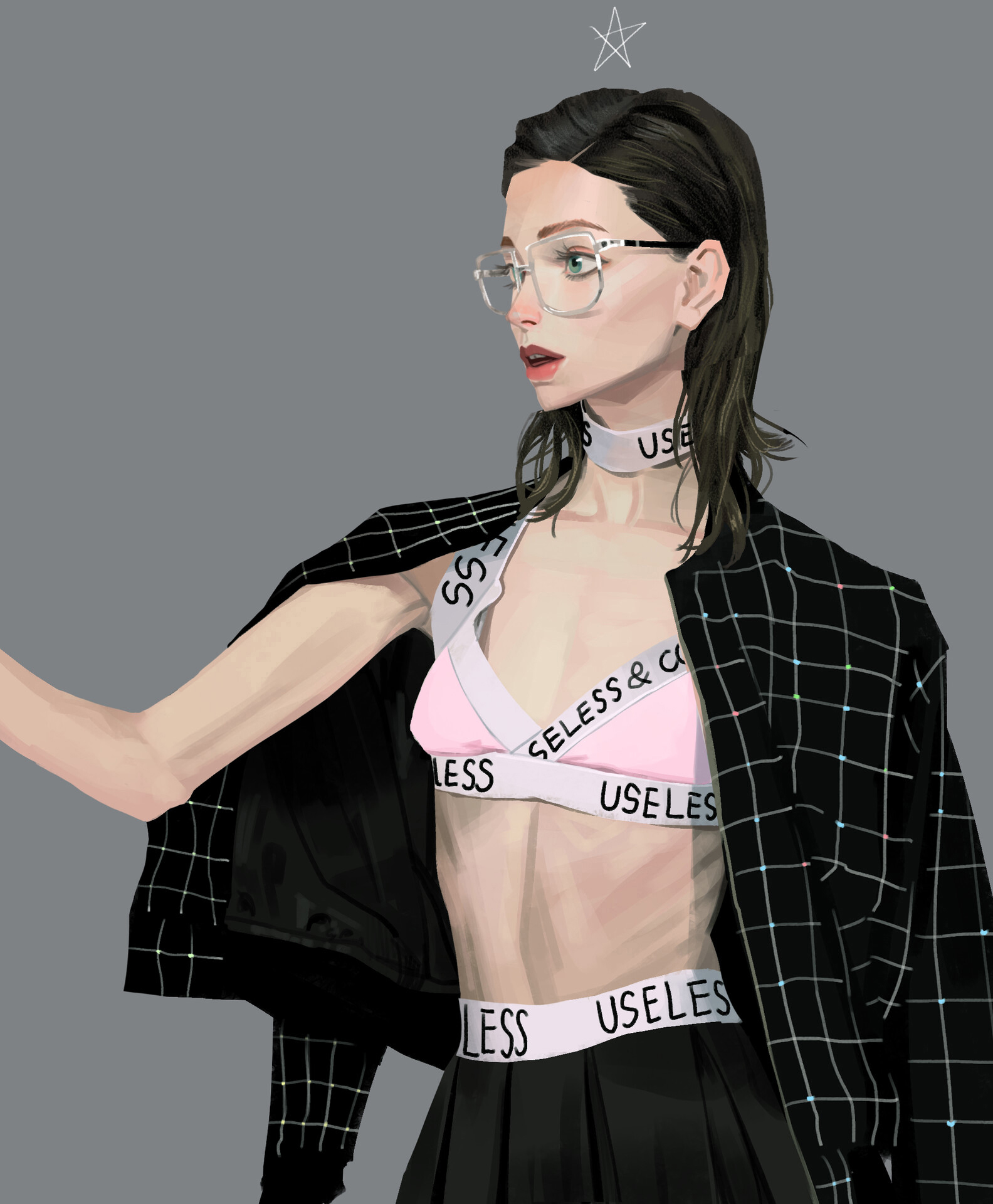 服饰穿搭小插画,30幅插画和你探讨如何时尚穿搭