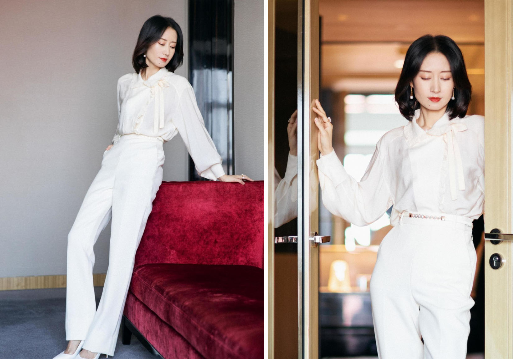 白裤子怎么穿比较好看,白裤子这样穿显瘦又高级