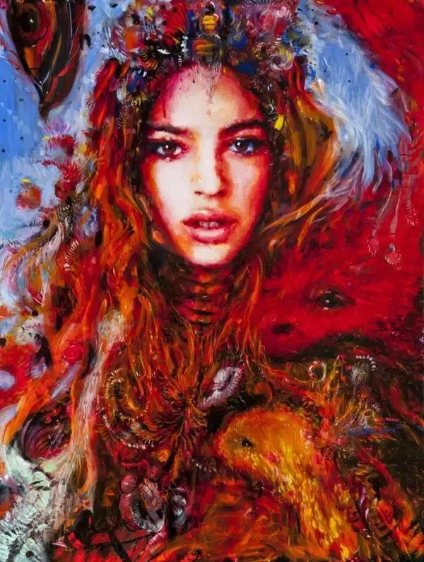 她画出的画惊艳四方,她笔下生辉画风堪比梵高