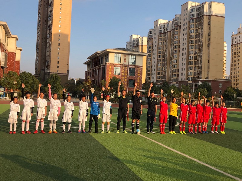 六安市梅山路女子足球队,梅山路小学足球比赛