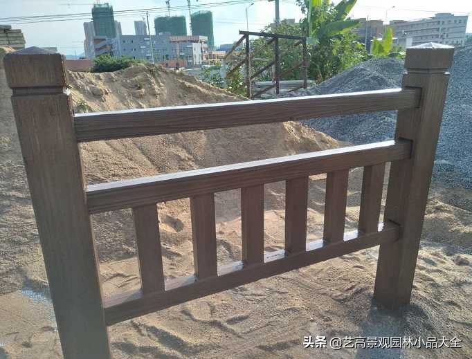 仿木水泥栏杆免费设计,景区护栏仿木栏杆