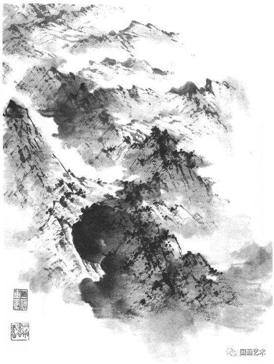 山水画树木基础技法,张际才现代山水画技法视频